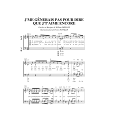 /partitions/J me gênerai pas (4vm)-1997